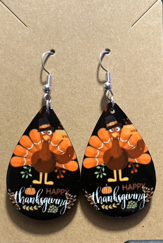 Earrings- Thanksgiving Happy Thanksgiving