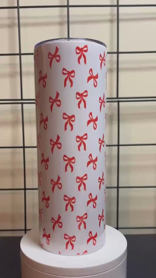 20 oz Tumbler- Bows
